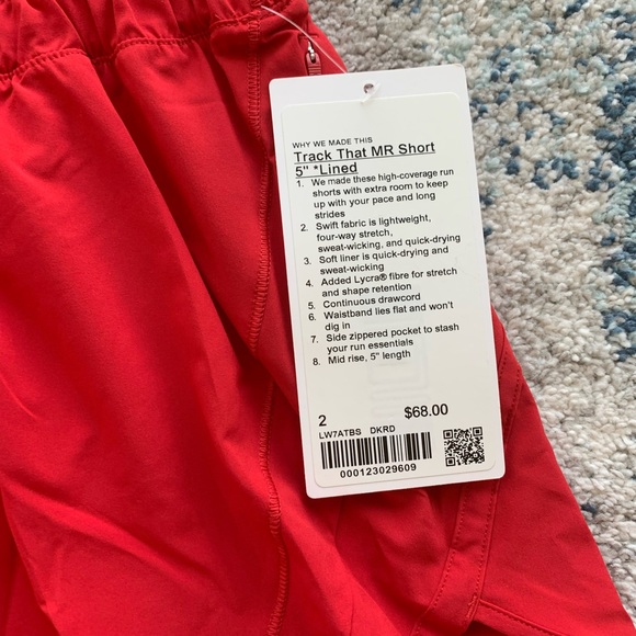 NWT 🍋 Lululemon Track That Mid-Rise Lined Short 5” - Picture 8 of 9